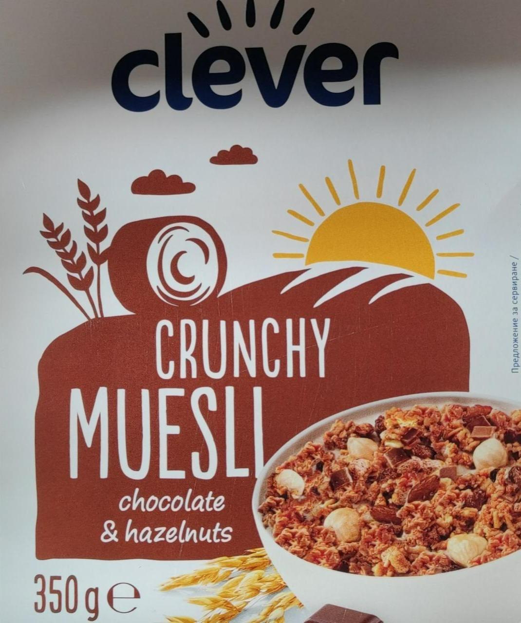 Fotografie - Crunchy muesli chocholate & hazelnuts Clever