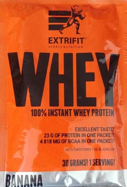 Fotografie - whey protein100% banana Extrifit