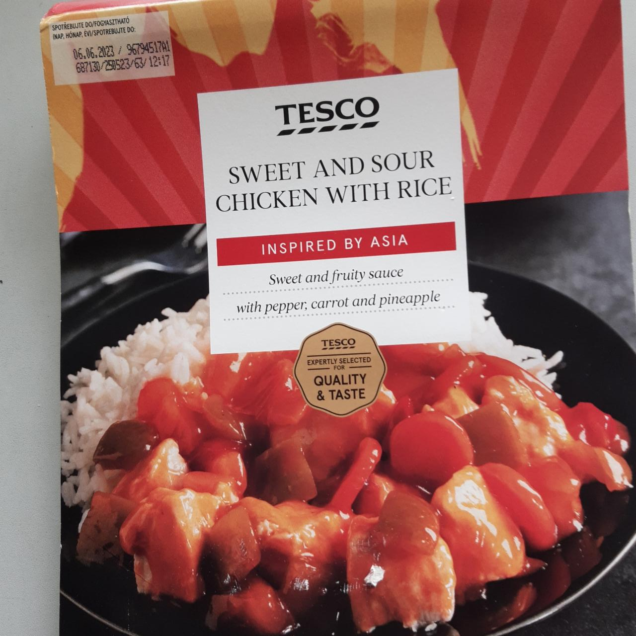 Fotografie - Sweet and Sour Chicken with Rice Tesco