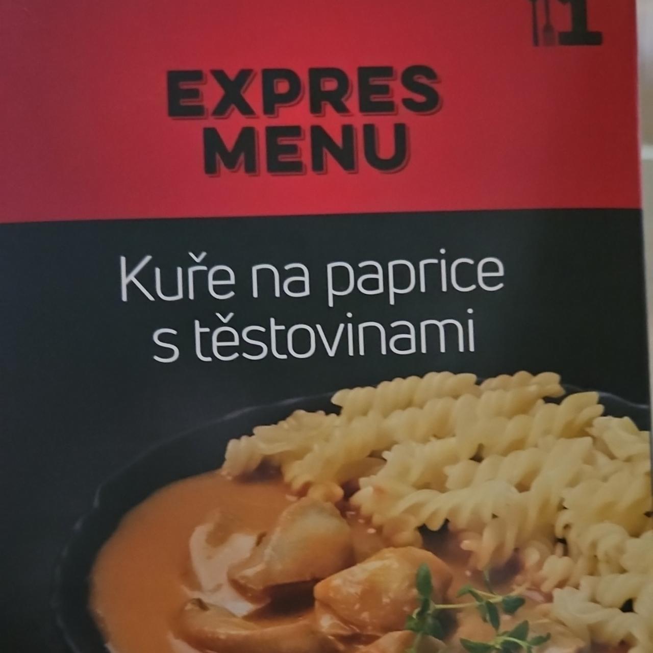 Fotografie - Kuře na paprice s těstovinami Expres menu