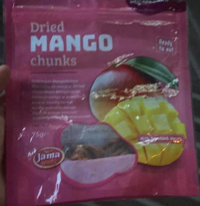 Fotografie - Dried mango chunks Jama fruits