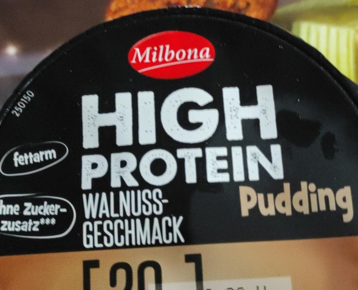 Fotografie - High protein pudding walnuss-geschmack Milbona