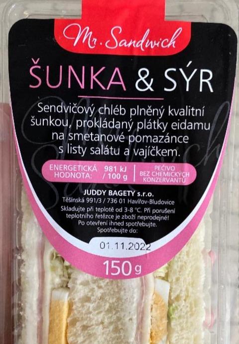 Fotografie - Mr. Sandwich Šunka & sýr
