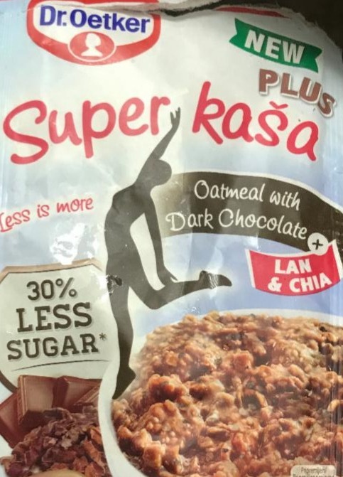 Fotografie - Dr. Oetker super kaša plus oatmeal with dark chocolate
