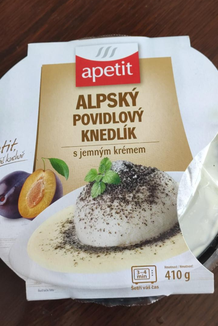 Fotografie - Alpský povidlový knedlík s jemným krémem Apetit