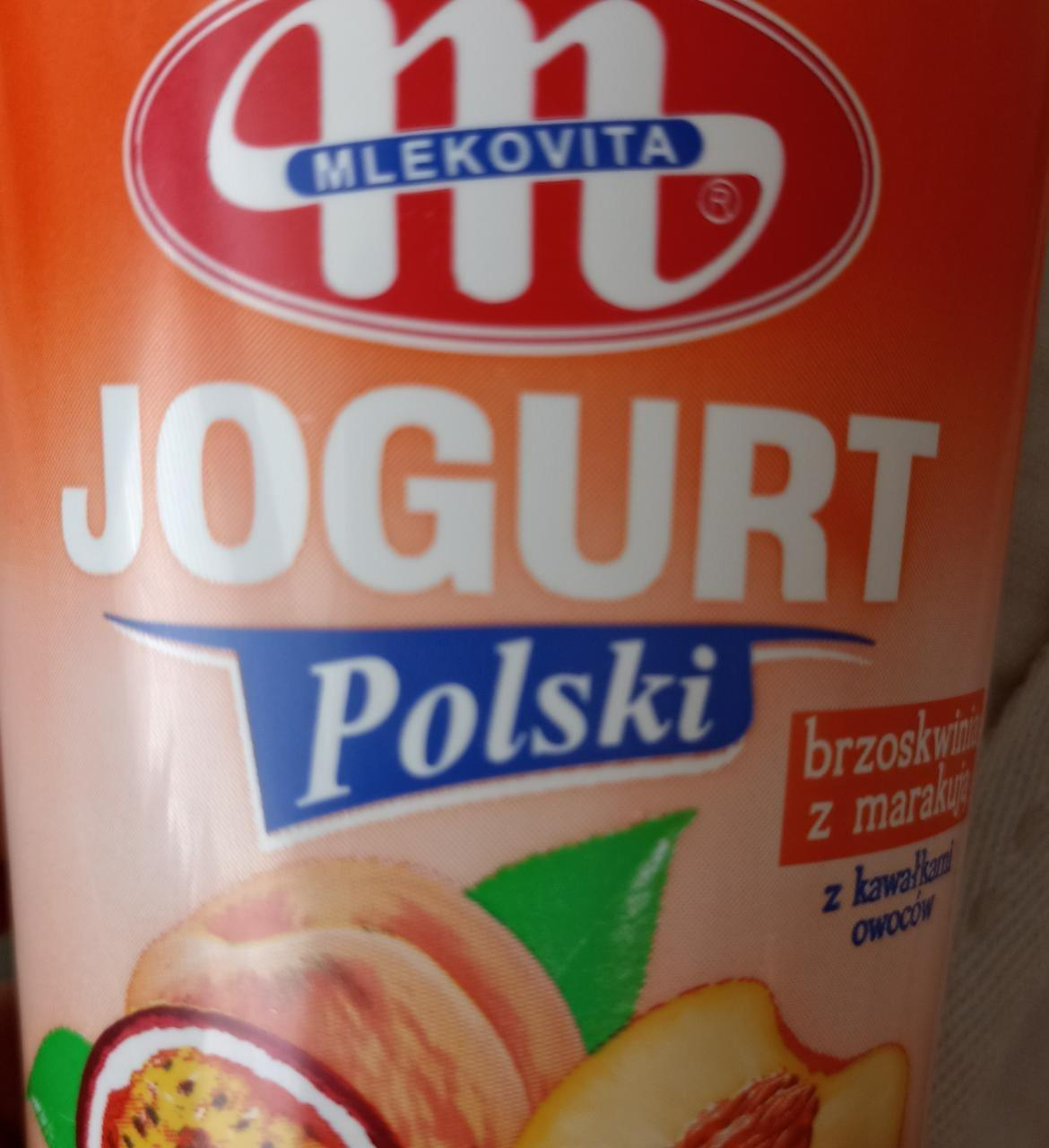Fotografie - Jogurt polski brzoskwinia z marakuja Mlekovita