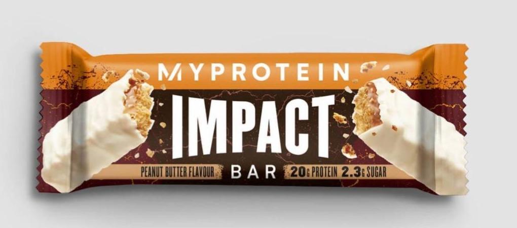 Fotografie - Impact Bar Peanut Butter flavour MyProtein