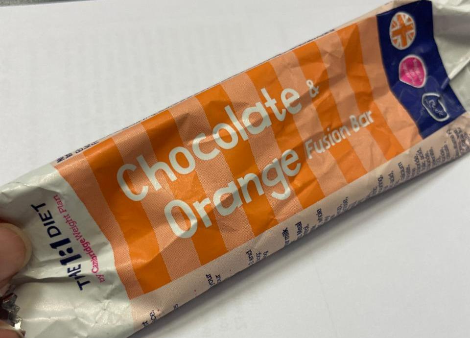 Fotografie - Chocolate & Orange fusion bar The 1:1 diet
