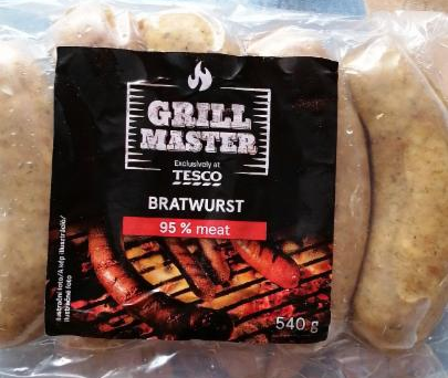 Fotografie - Grill Master Bratwurst 95% meat