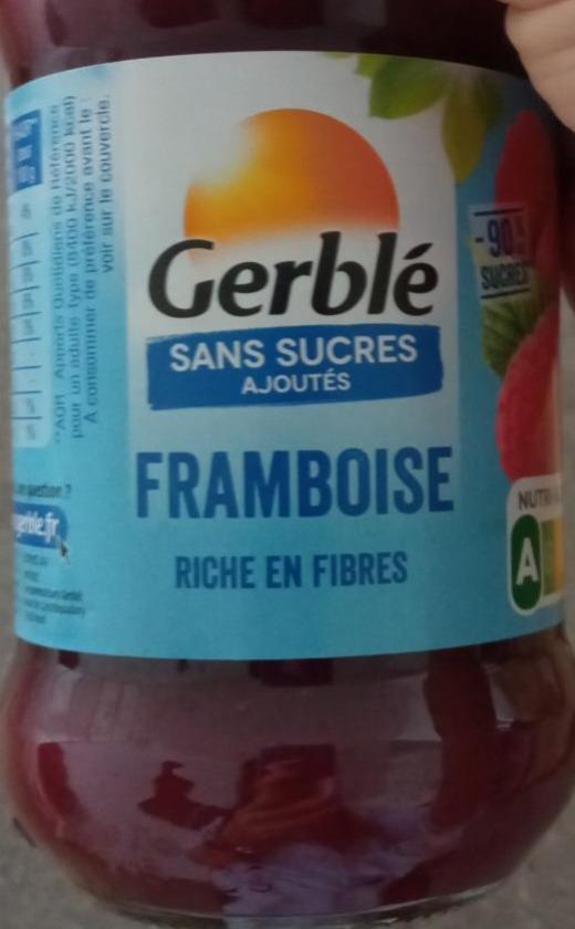 Fotografie - Sans sucres ajoutés confiture Framboise Gerblé