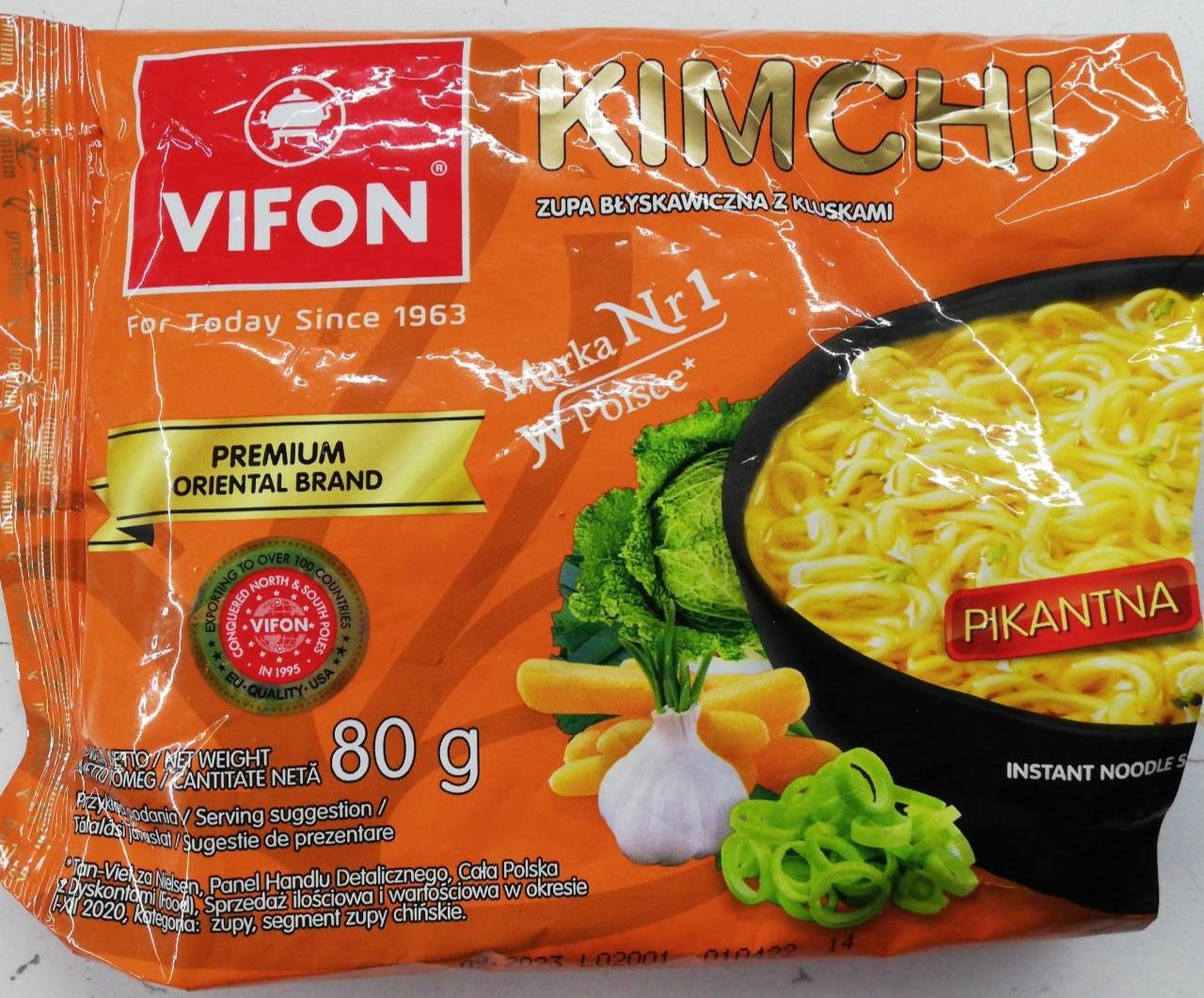 Fotografie - KimChi zupa błyskawiczna z kluskami pikantna Vifon