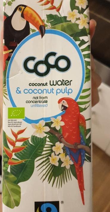 Fotografie - Bio kokosová voda s dužinou