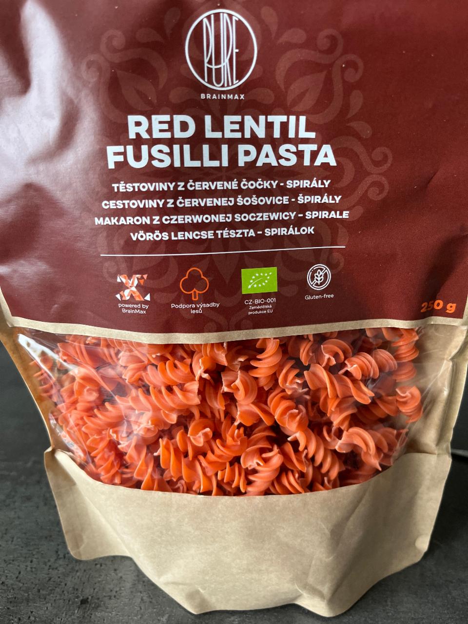Fotografie - Bio Pure Red Lentil Fusilli Pasta BrainMax