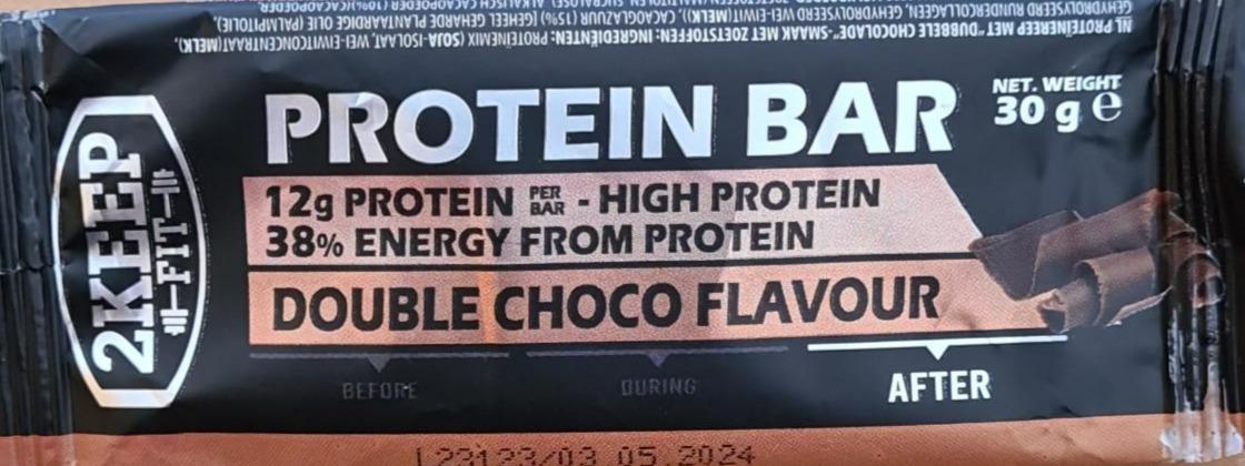 Fotografie - Protein Bar Double Choco Flavour 2Keep Fit
