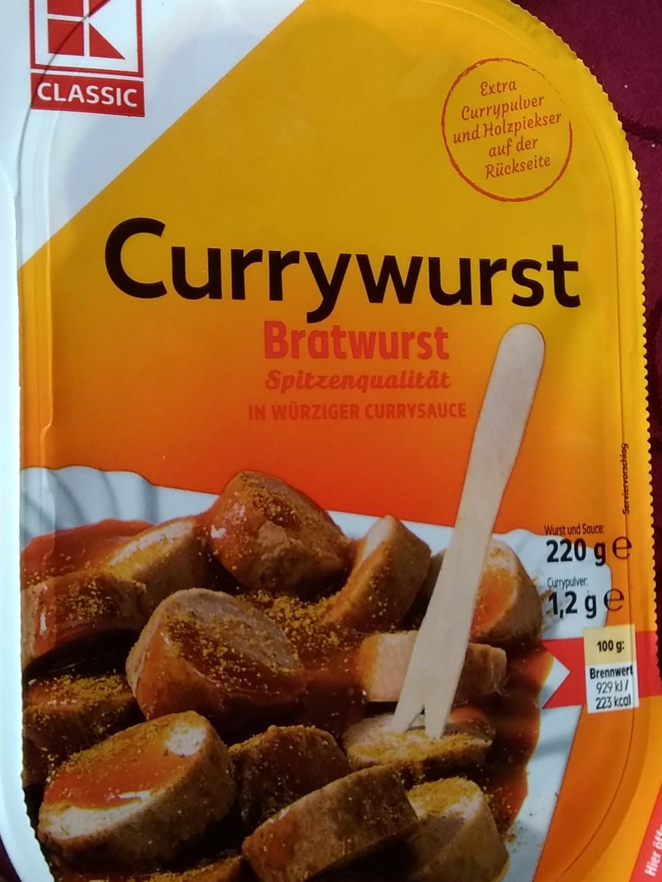 Fotografie - Currywurst bratwurst K-Classic