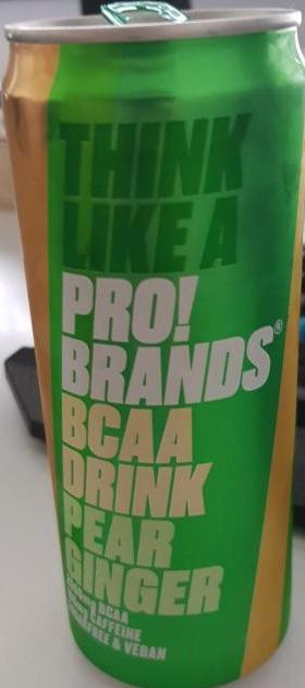 Fotografie - BCAA drink pear, ginger Pro!brands