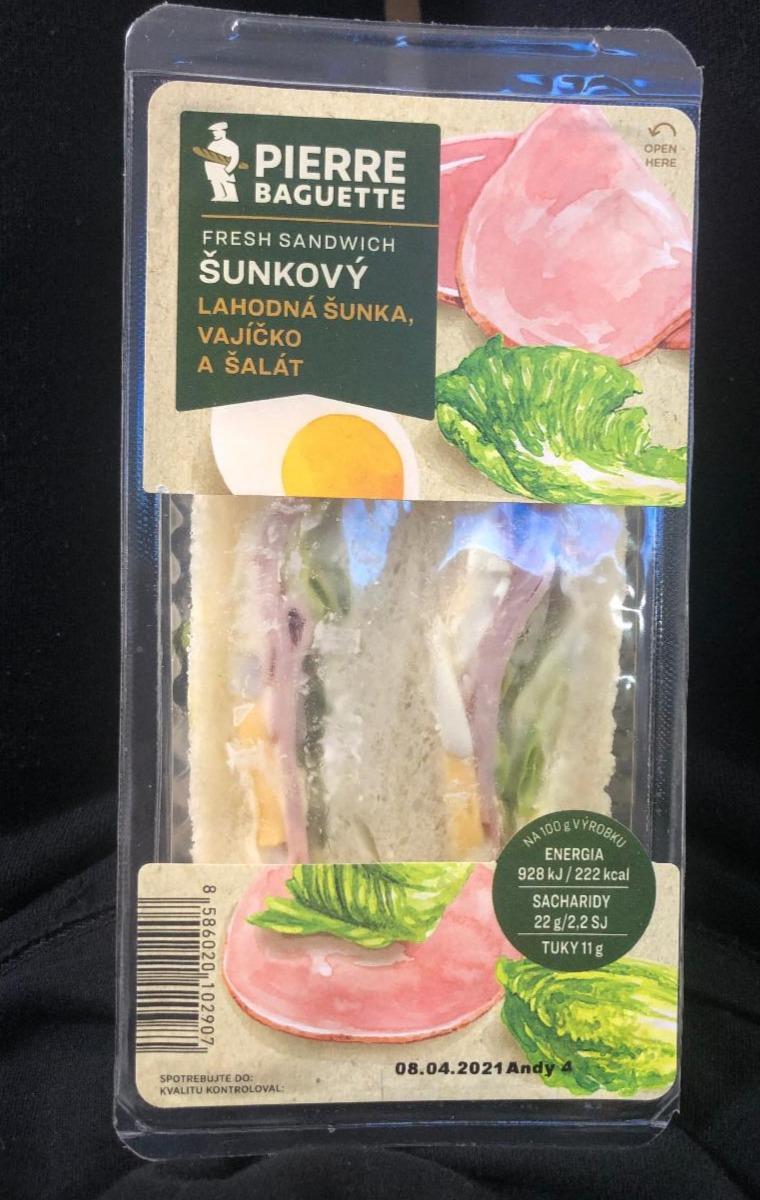 Fotografie - pierre baguette sandwich šunkový