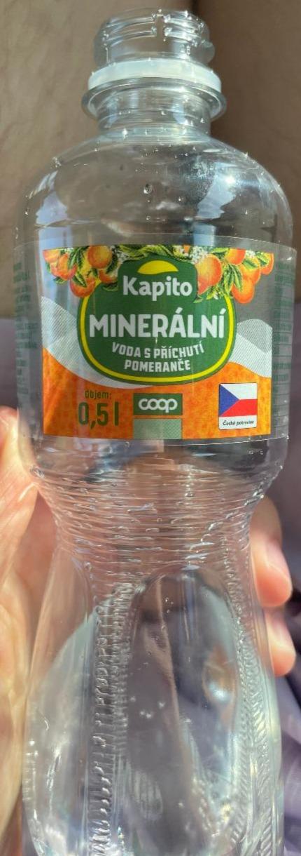 Fotografie - Kapito Minerální voda s příchutí pomeranče Coop
