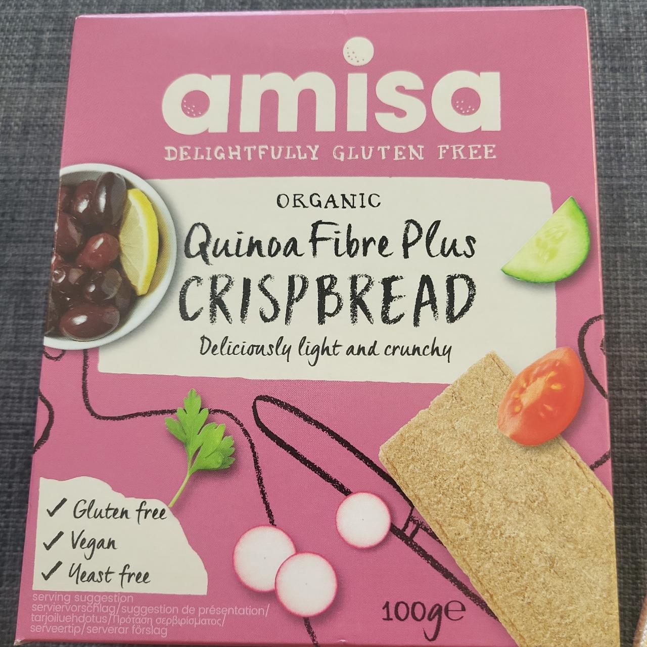Fotografie - Organic Gluten Free Quinoa Fibre Plus Crispbread Amisa