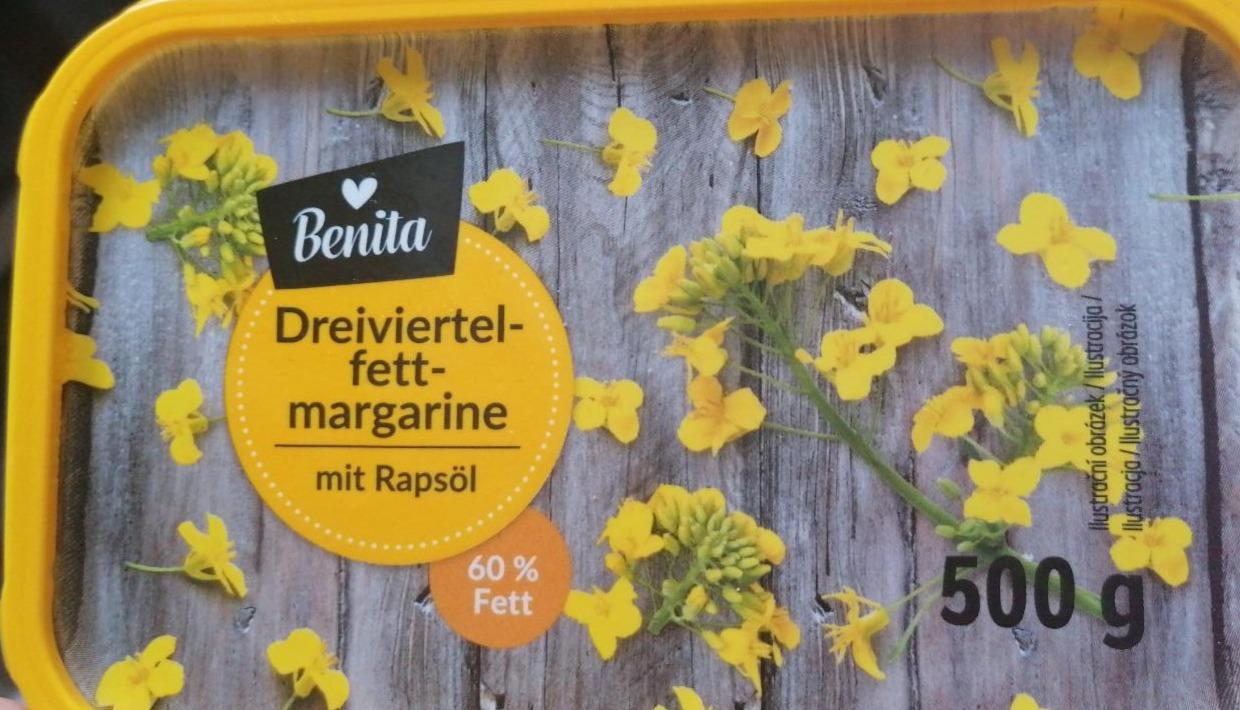 Fotografie - Dreiviertelfett-Margarine mit Rapsöl Benita