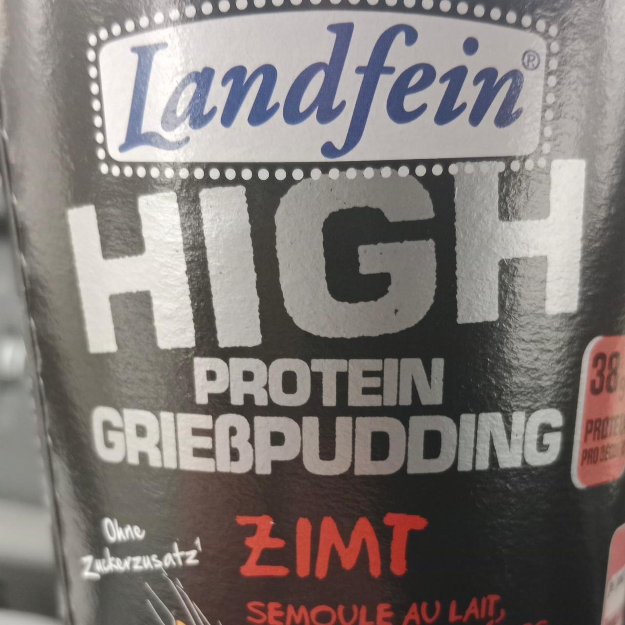 Fotografie - High Protein Zimt Grießpudding Landfein