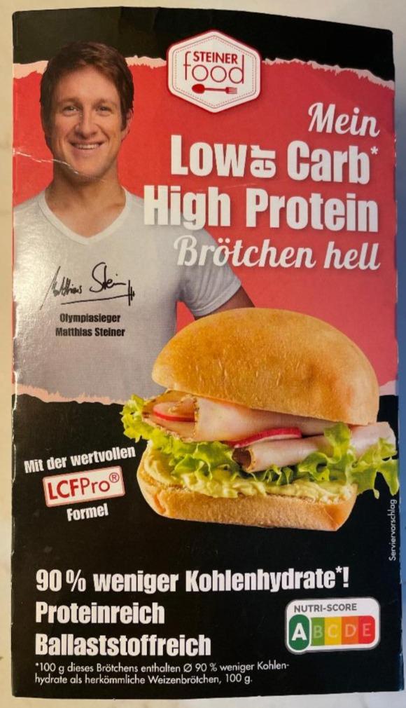 Fotografie - Mein Lower Carb High Protein Brötchen hell STEINERfood