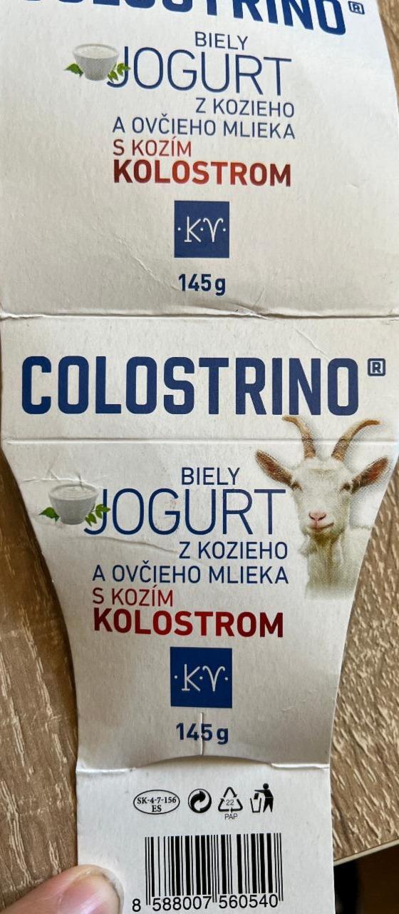 Fotografie - Colostrimo Bílý jogurt z kozího a ovčího mléka s kozím kolostrem