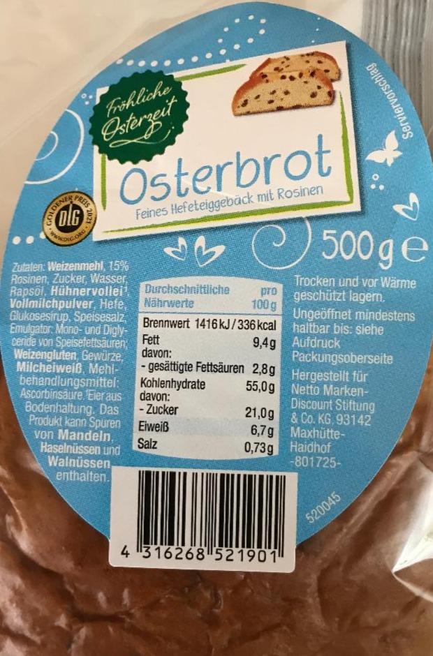Fotografie - Osterbrot Netto