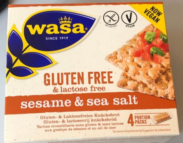 Fotografie - Gluten Free & lactose free Sesame & Sea Salt Wasa