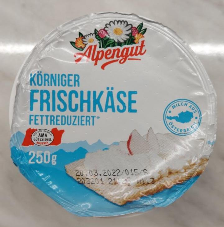 Fotografie - Körniger Frischkäse fettreduziert Alpengut