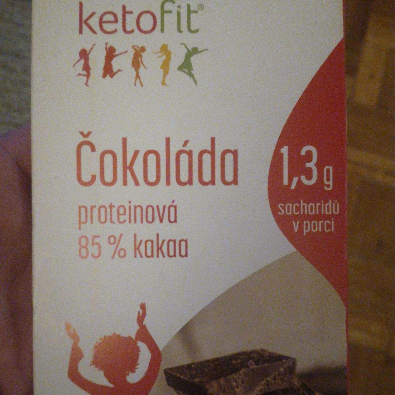 Fotografie - Čokoláda proteinová 85% kakaa KetoFit