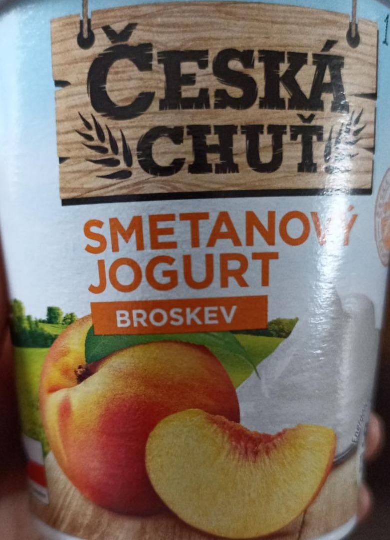 Fotografie - Smetanový jogurt Broskev Česká chuť