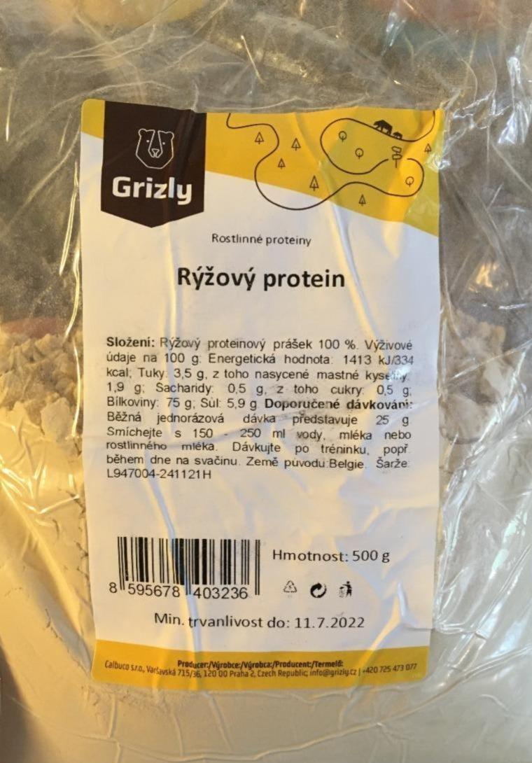Fotografie - rýžový protein Grizly
