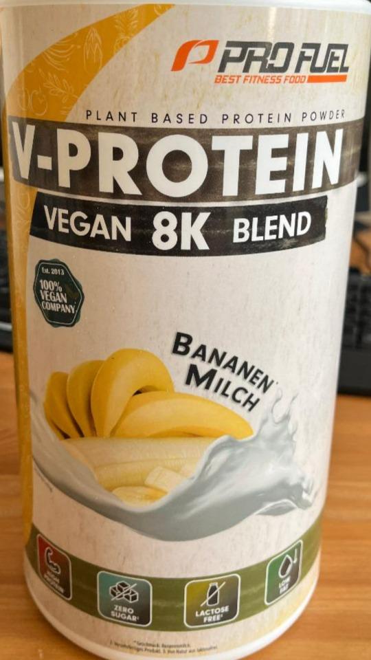 Fotografie - V-protein Vegan 8K blend Bananen Milch Pro Fuel