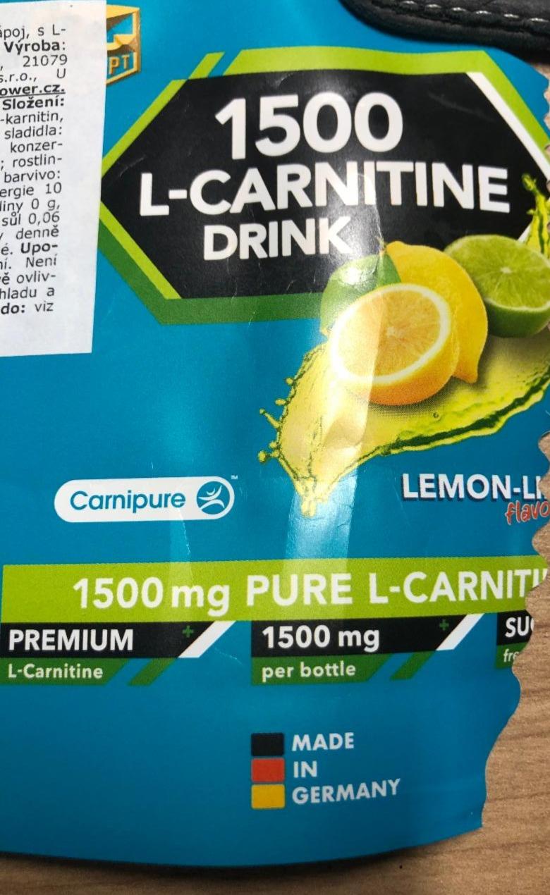 Fotografie - 1500 L-Carnitine Drink Lemon-Lime