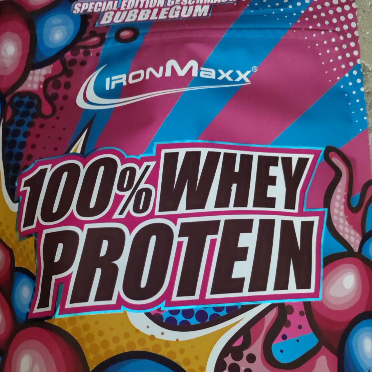 Fotografie - whey protein bubblegum IronMaxx