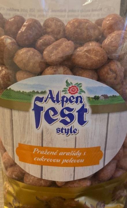 Fotografie - Pražené arašídy s cukrovou polevou Alpen fest style