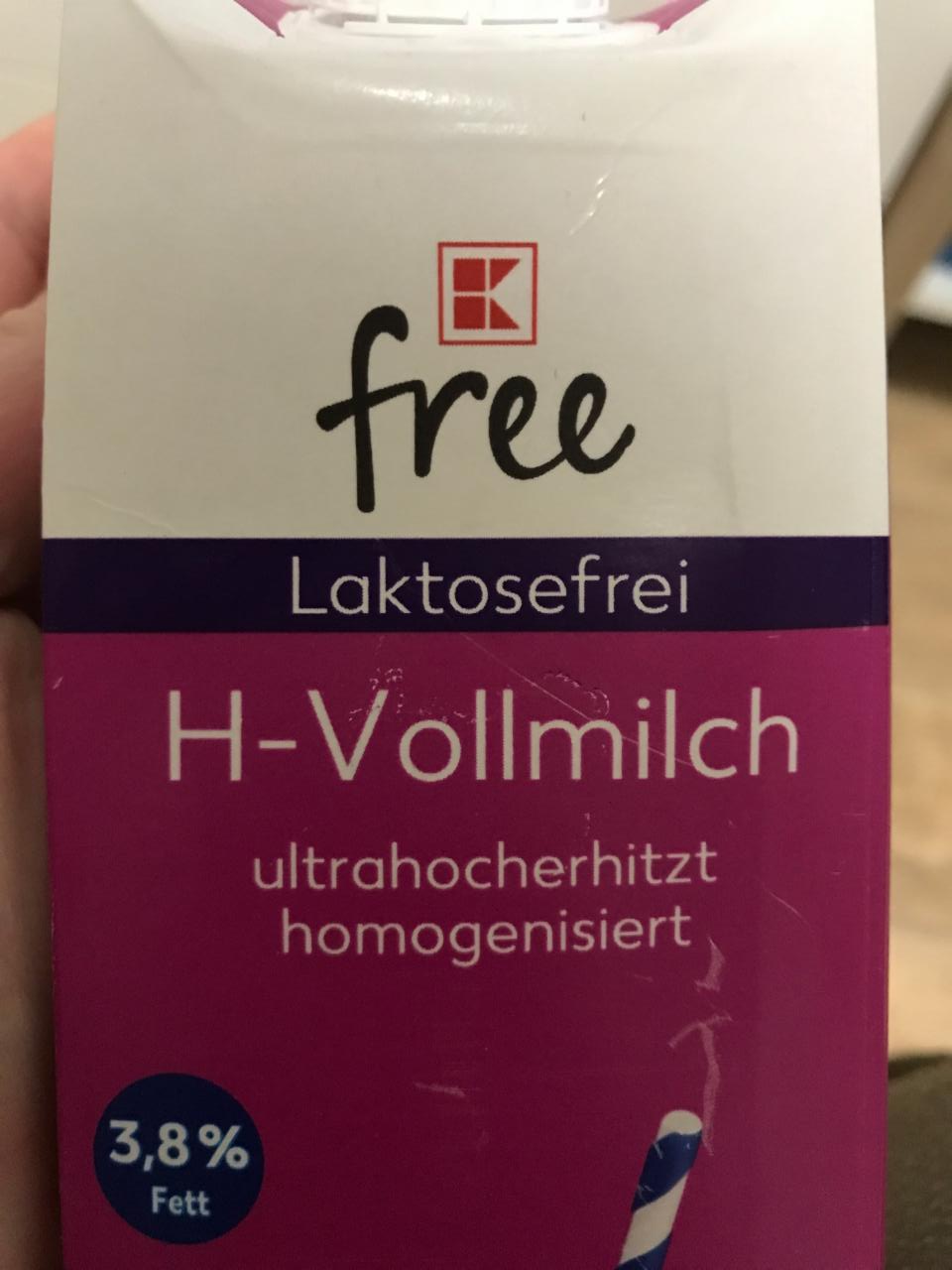 Fotografie - Laktosefreie H-VollMilch 3,8% fett K-free