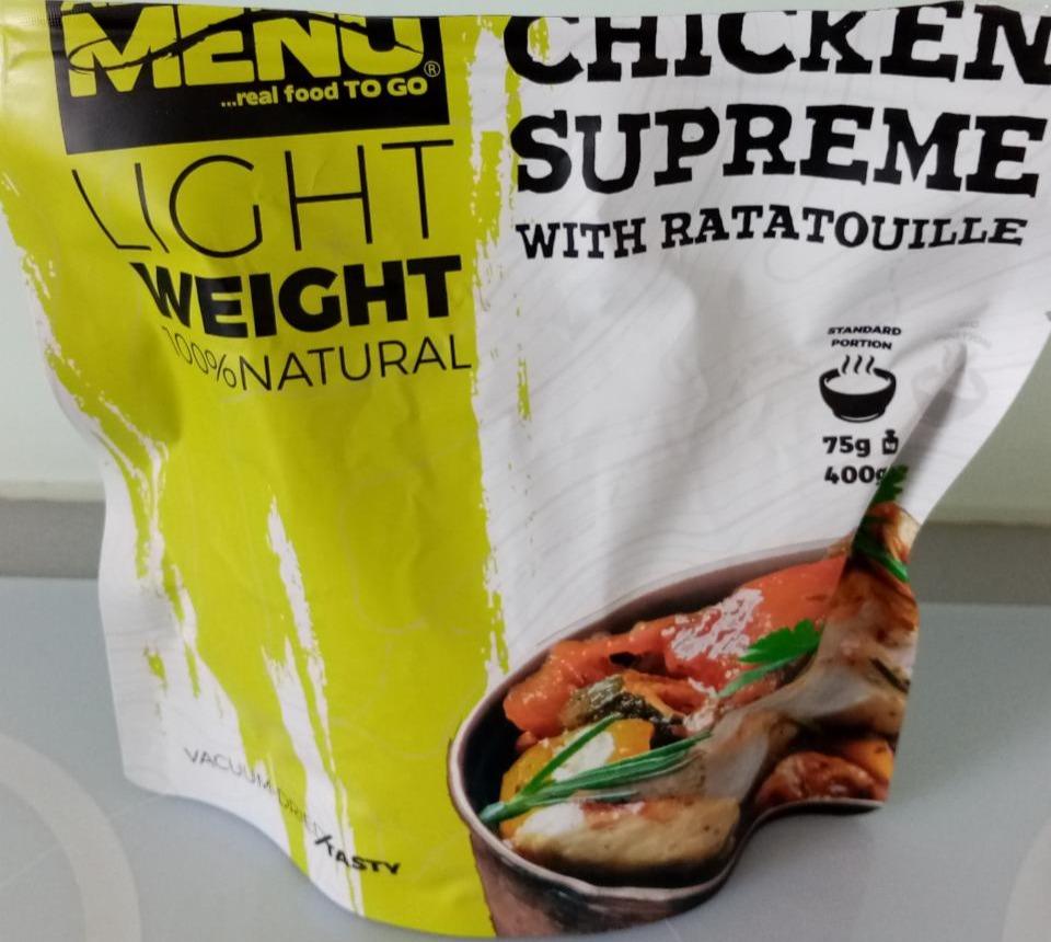 Fotografie - Light Weight Chicken supreme with ratatouille Adventure Menu