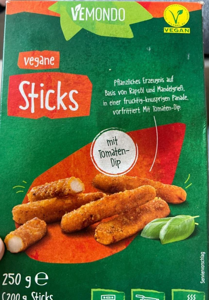 Fotografie - Vegane Sticks mit Tomaten Dip Vemondo
