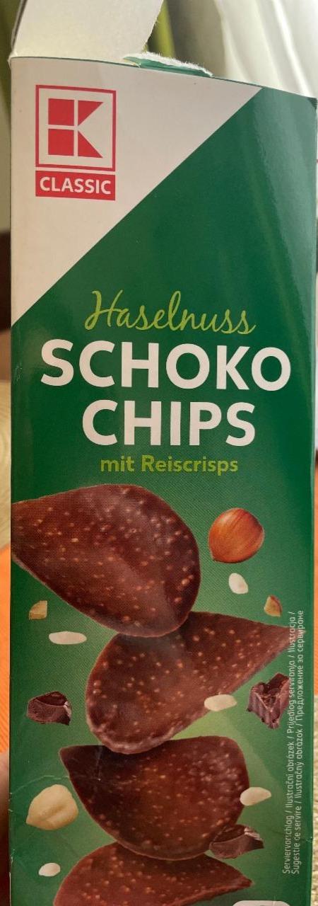 Fotografie - Hazelnut choco chips with rice crisps K-Classic