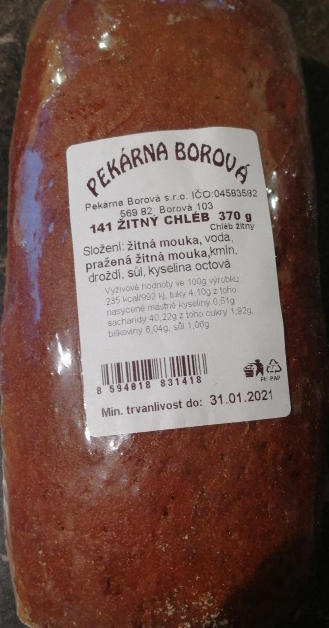 Fotografie - Žitný chléb Pekárna Borová