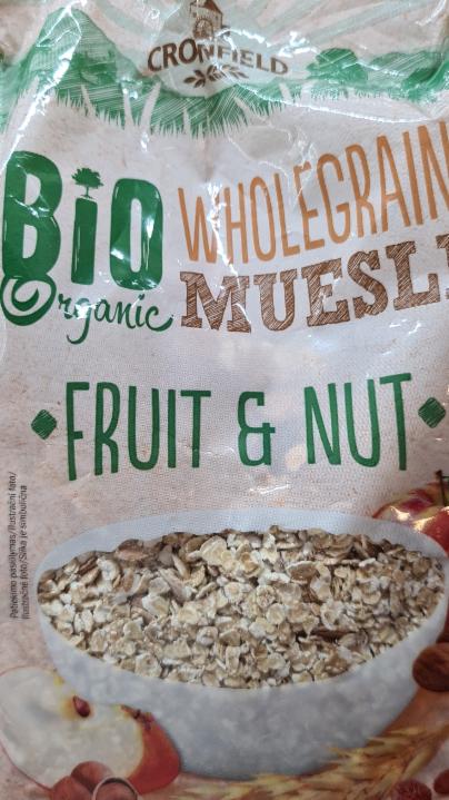Fotografie - Bio organic Wholegrain muesli fruit and nut Crownfield
