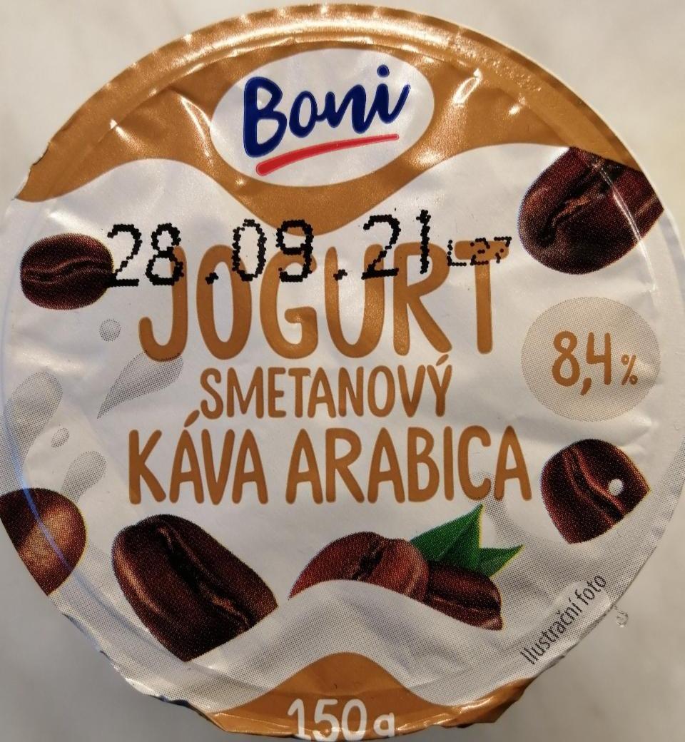 Fotografie - Jogurt smetanový Káva Arabica 8,4% Boni