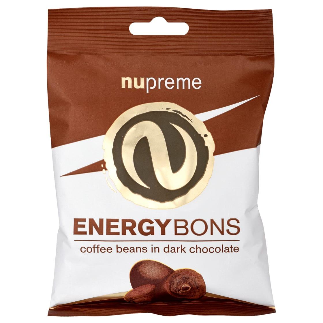Fotografie - Nupreme Energybons coffee beans in dark chocolate