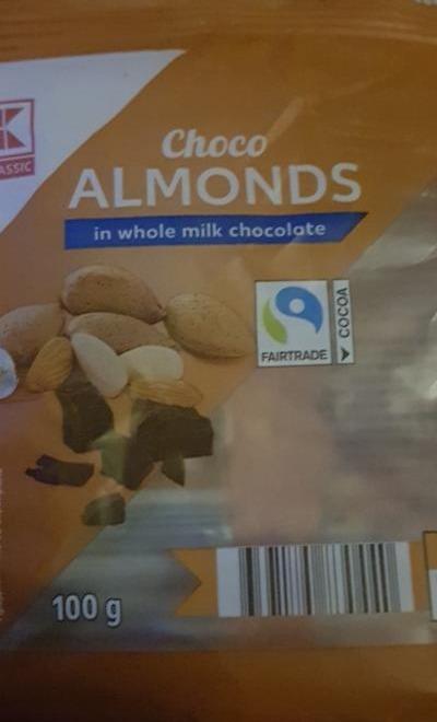 Fotografie - Choco Almonds in whole milk chocolate K-Classic