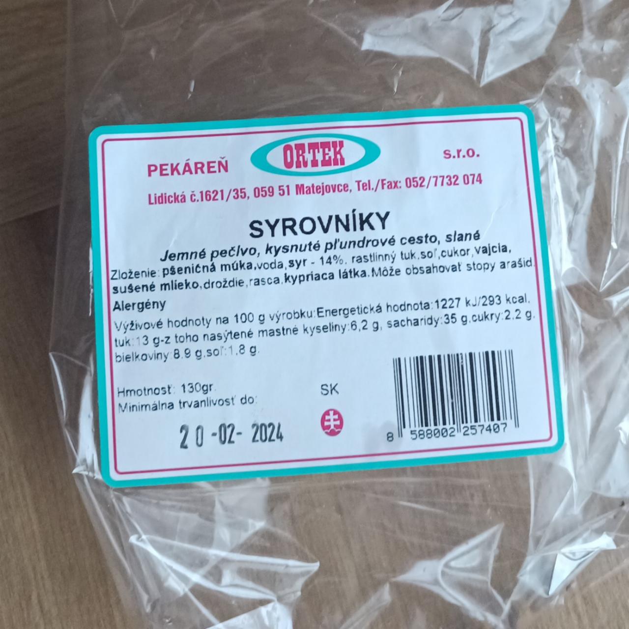 Fotografie - Syrovníky Ortek pekáreň