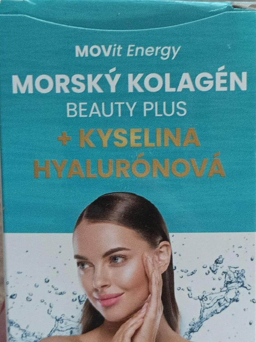 Fotografie - Morský kolagen beauty plus + kyselina hylaurónová MOVit Energy