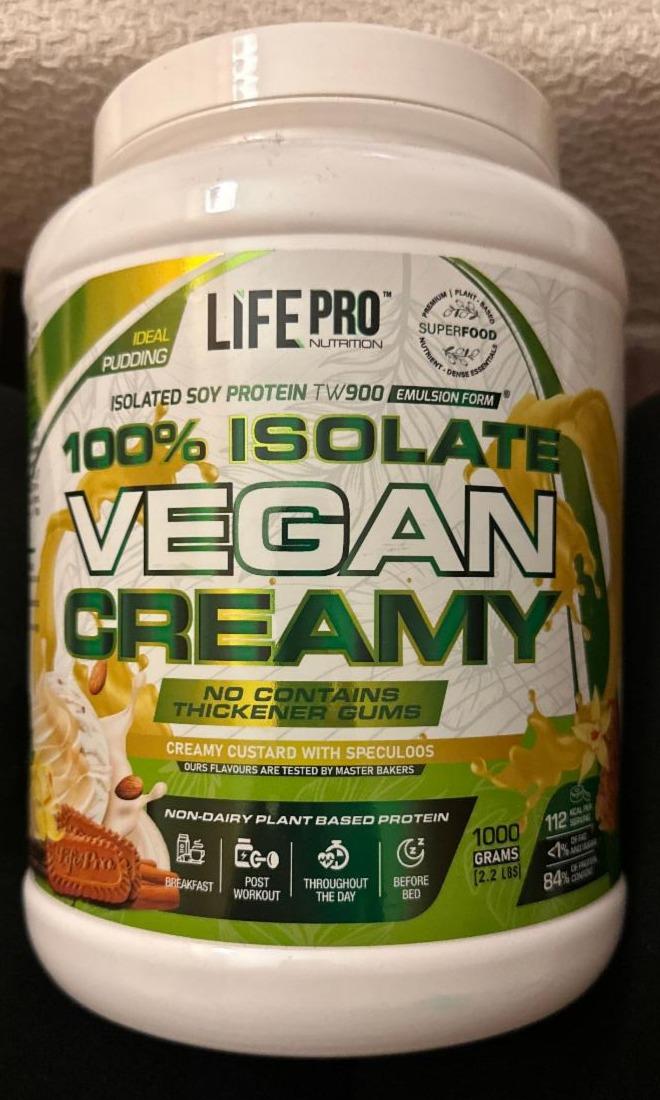 Fotografie - 100% Isolate Vegan Creamy Custard with Speculoos Life Pro Nutrition