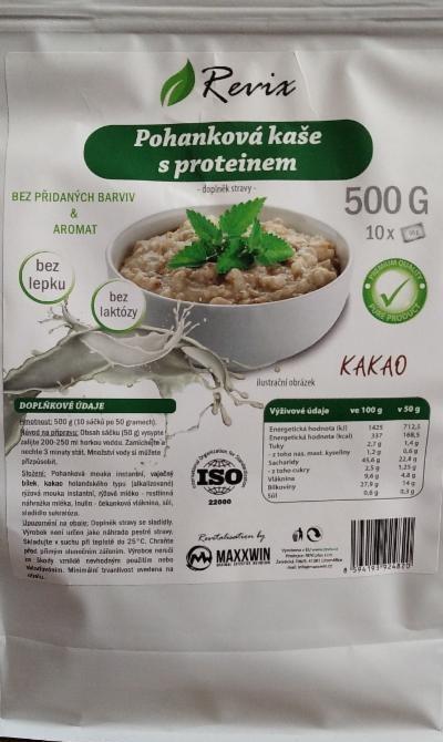 Fotografie - Pohanková kaše s proteinem Kakao Revix